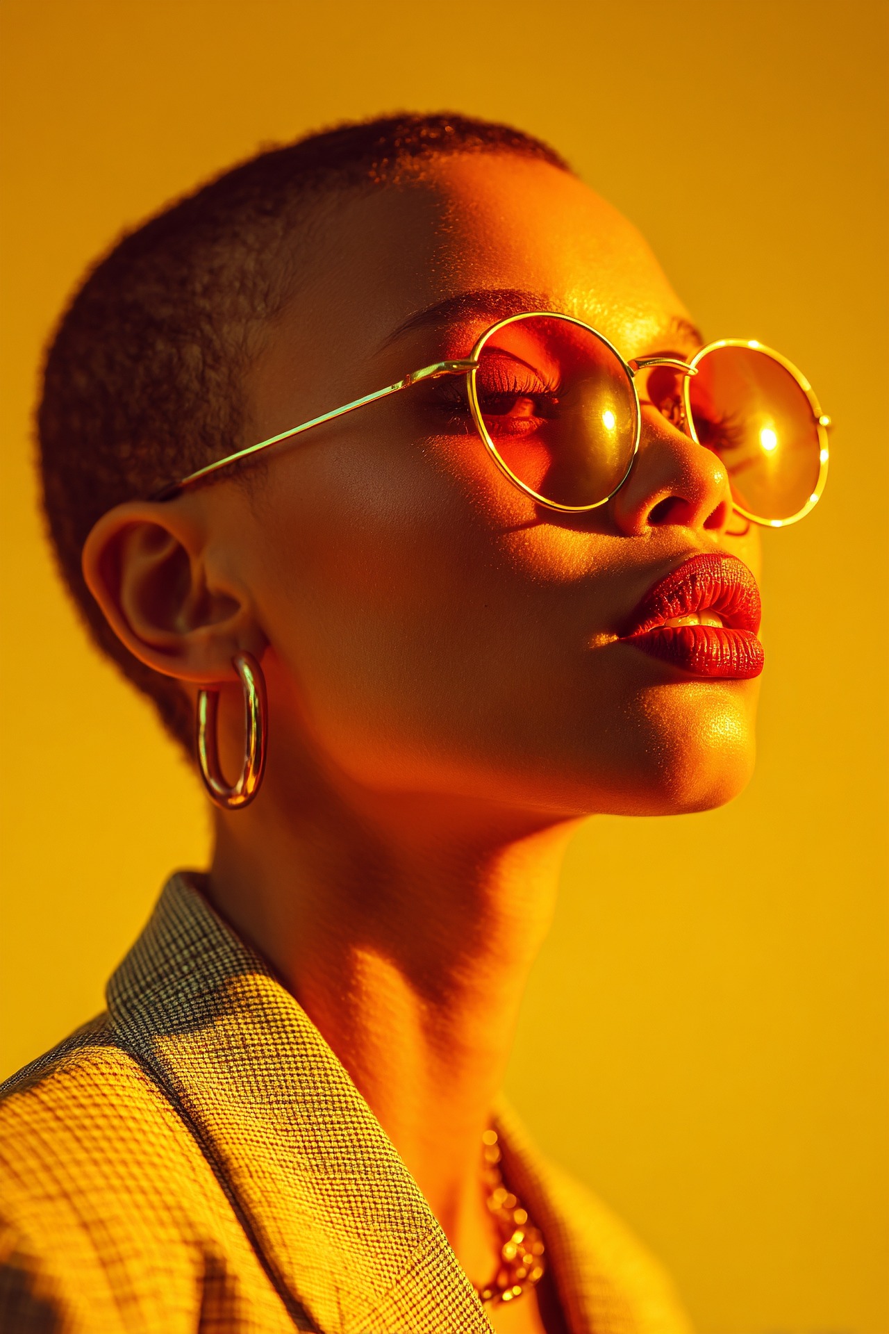 Black girl wear earings